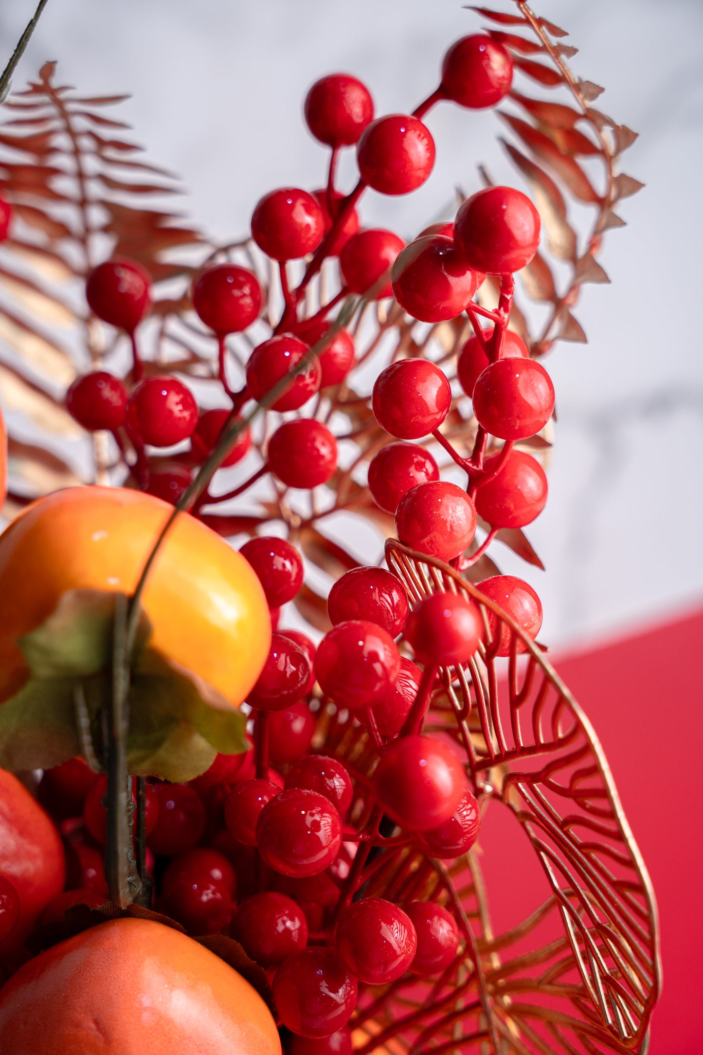 Luxe Faux Berry Pumpkin
