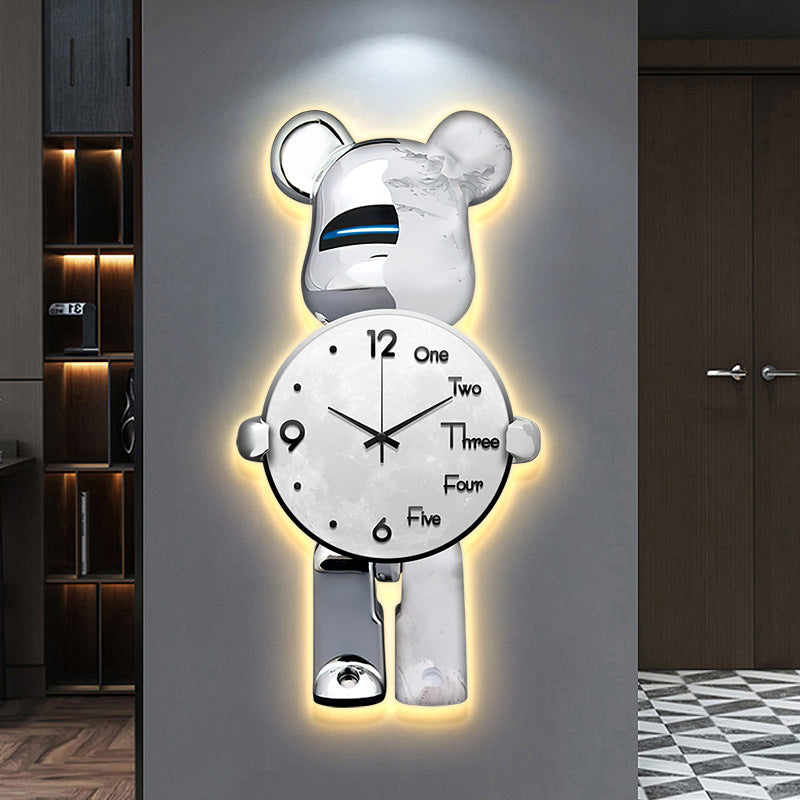 Luxury LED Bear Wall Clock
