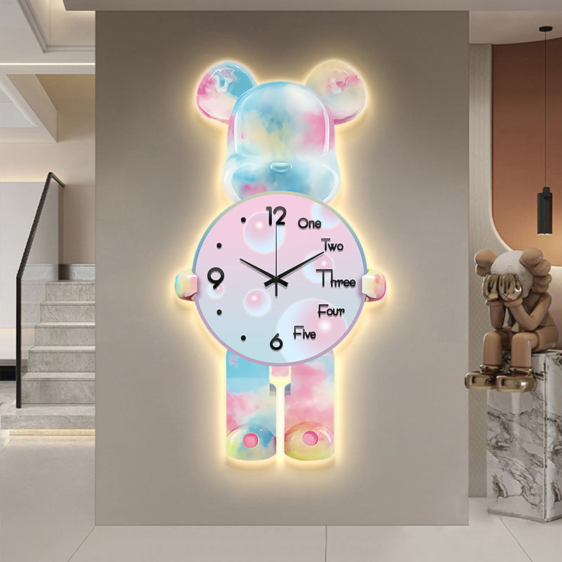 Luxury LED Bear Wall Clock