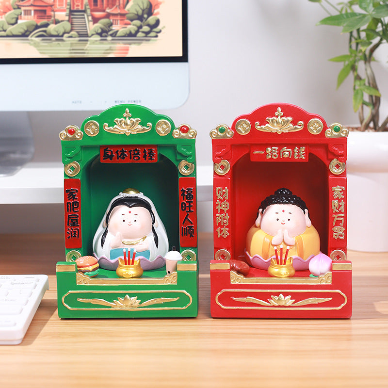 Cute Buddhist Immortal with Altar