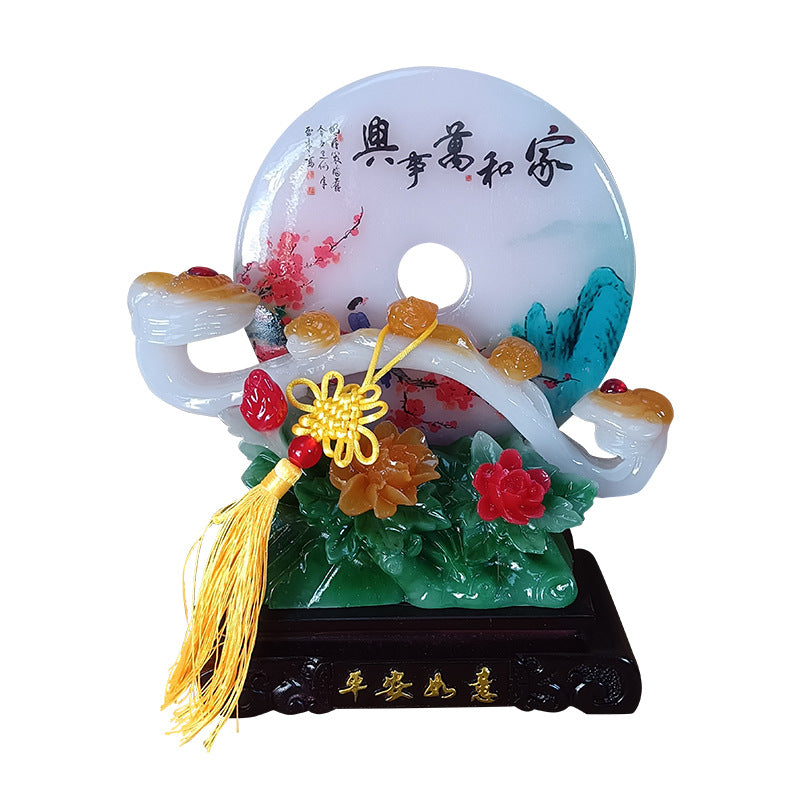 Luxury Jade Wealth Ornament