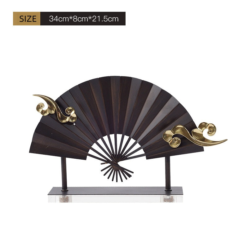 Golden Tranquility Fan Sculpture