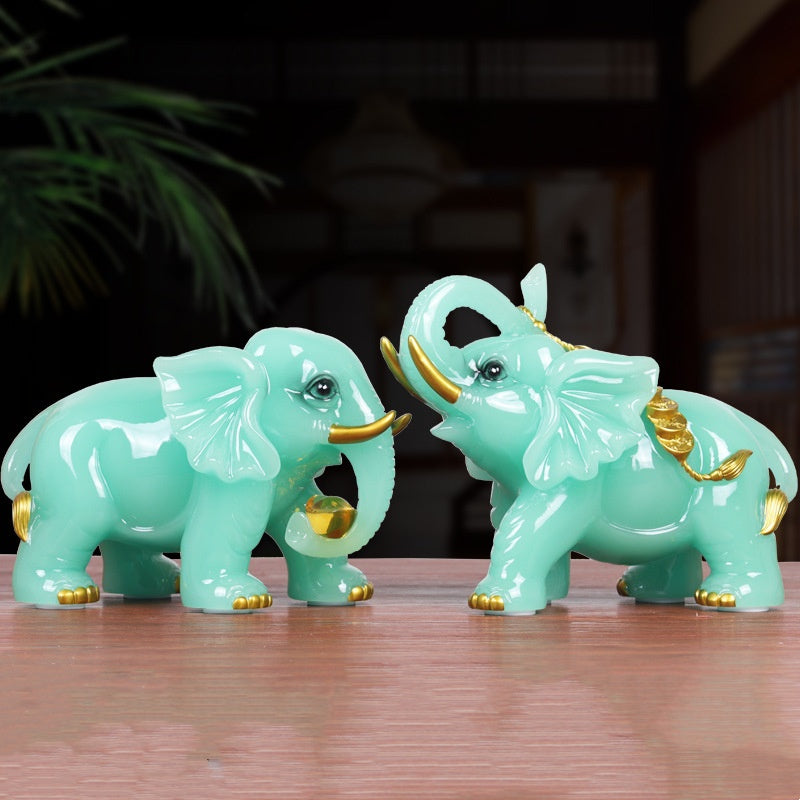 Jade Elephants of Fortune
