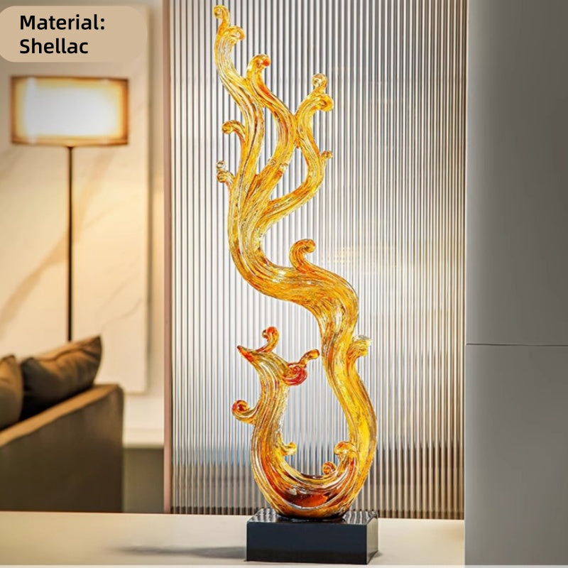 Auspicious Dragon Phoenix Sculpture
