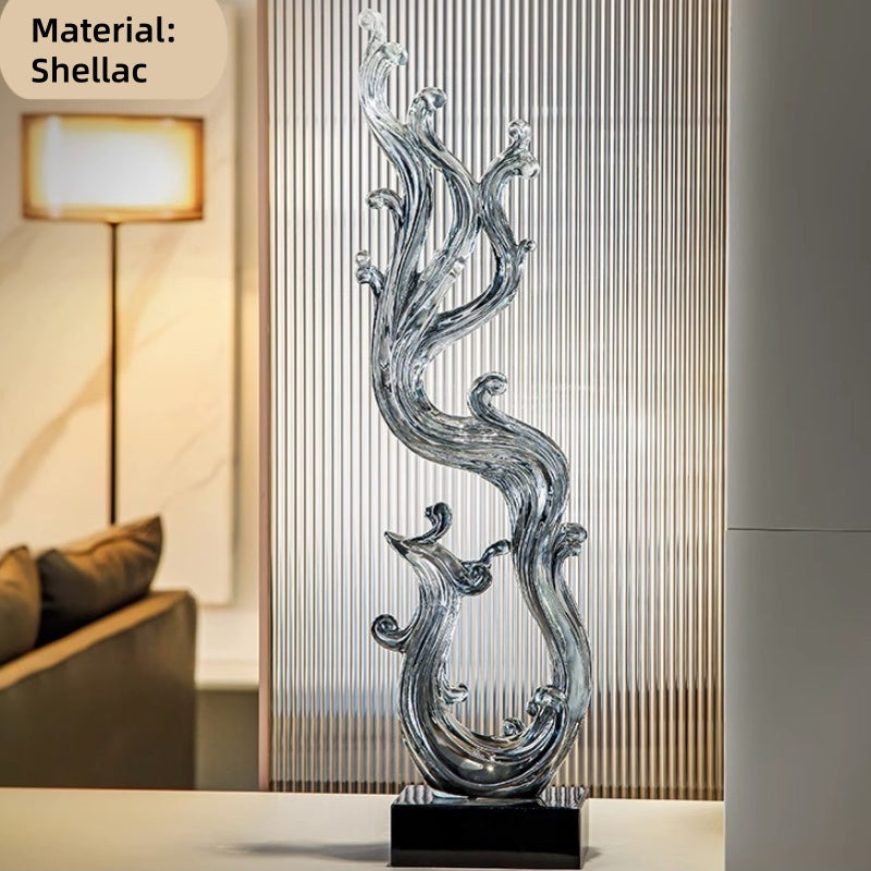 Auspicious Dragon Phoenix Sculpture