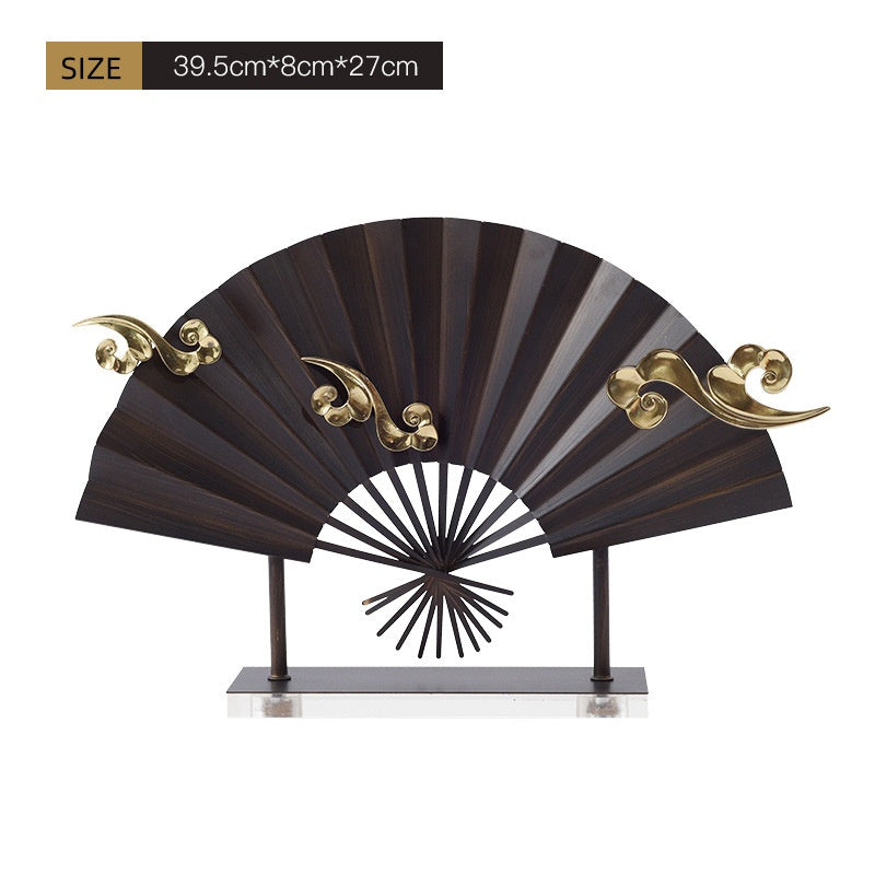 Golden Tranquility Fan Sculpture