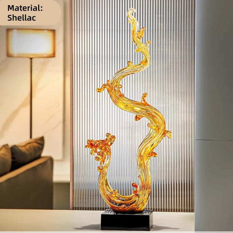 Auspicious Dragon Phoenix Sculpture