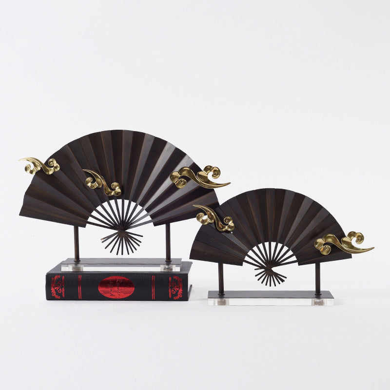 Golden Tranquility Fan Sculpture