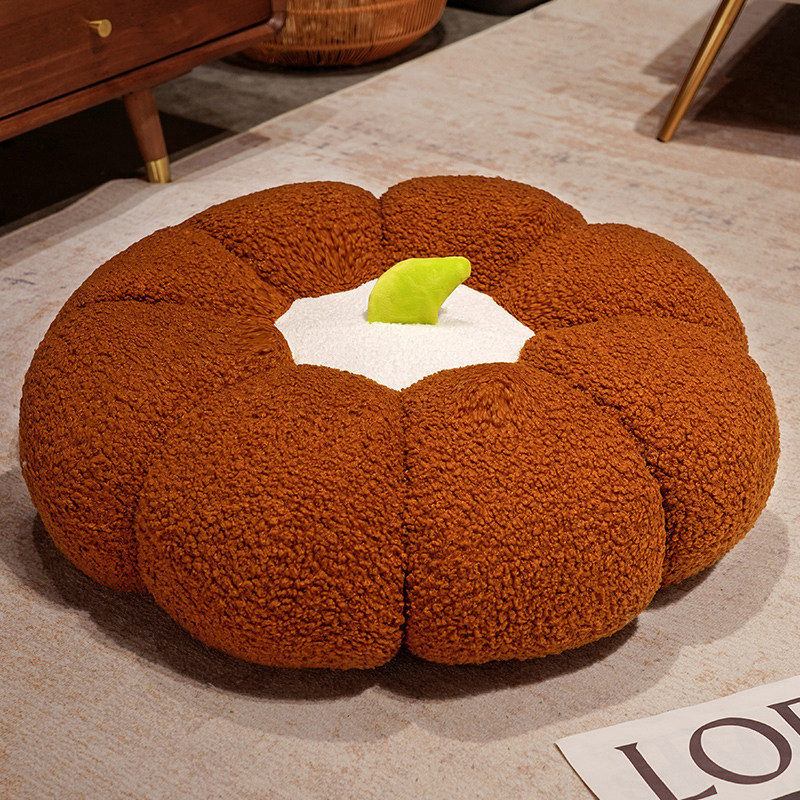 Velvet Pumpkin Floor Cushion
