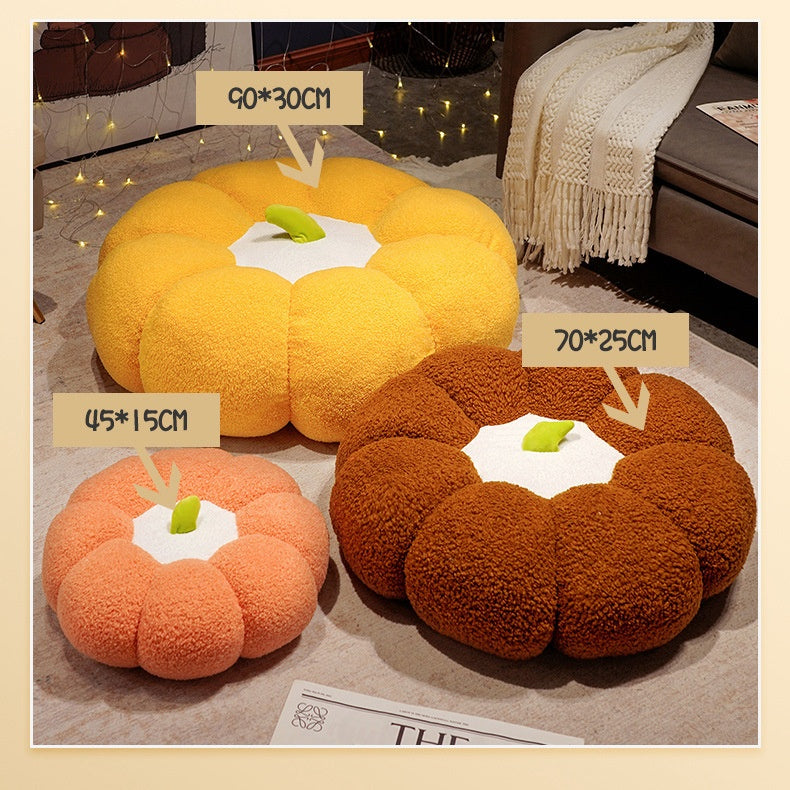 Velvet Pumpkin Floor Cushion