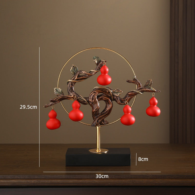 Cherry Persimmon Fruit Sculpture