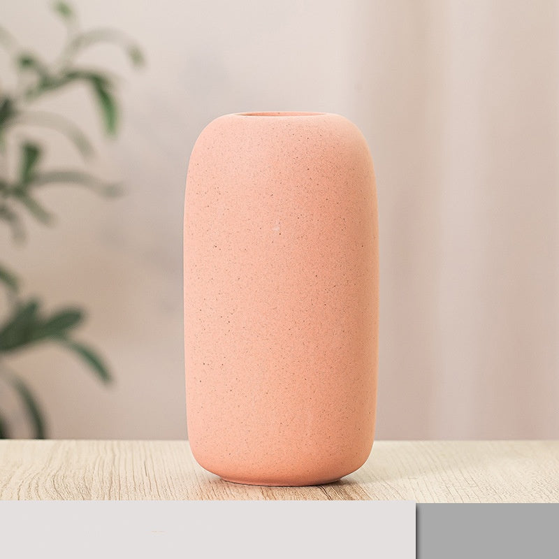 Frosted Ceramic Vase Collection