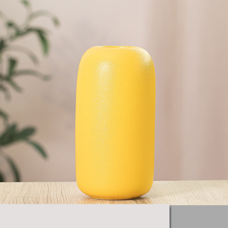 Frosted Ceramic Vase Collection