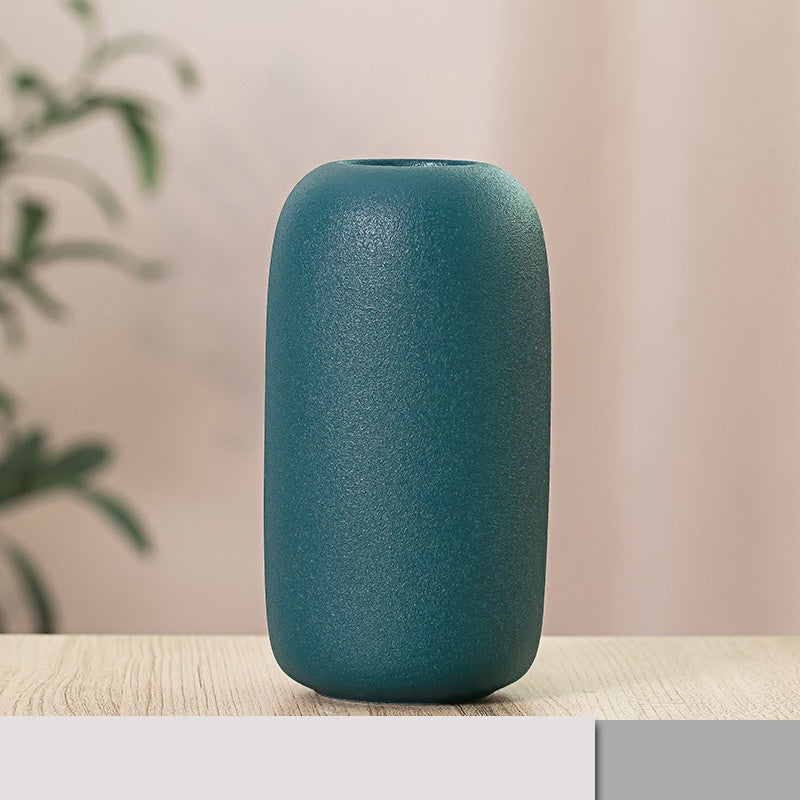 Frosted Ceramic Vase Collection