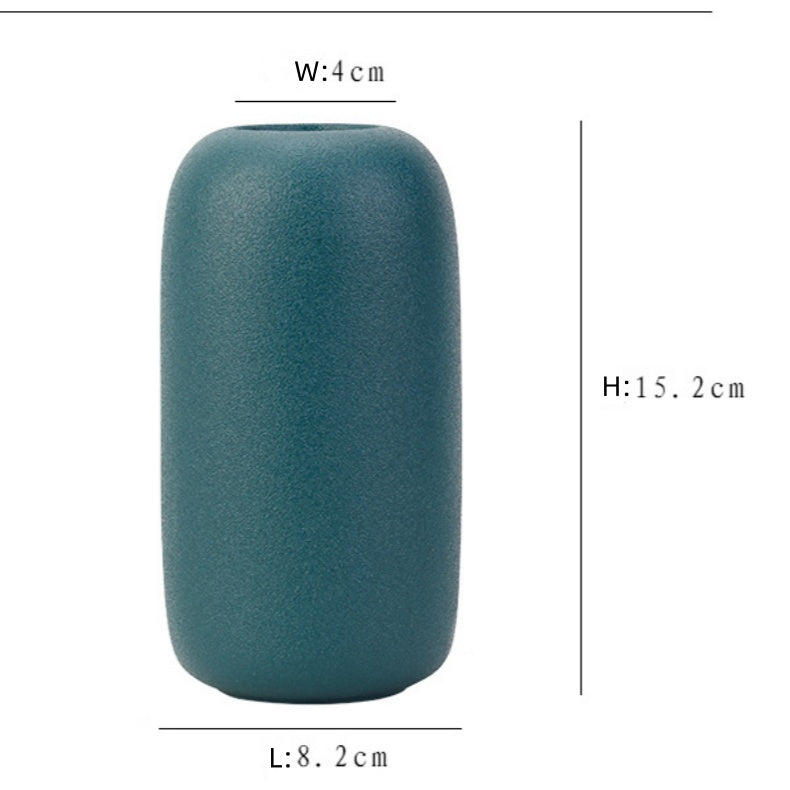 Frosted Ceramic Vase Collection