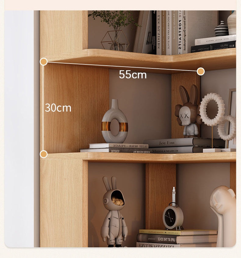 Multi-Layer Corner Bookshelf