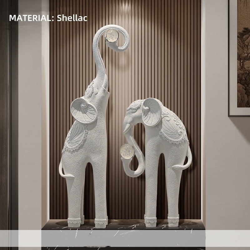 Grand Elephant Crystal Sculpture