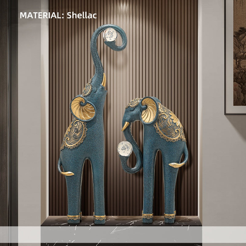 Grand Elephant Crystal Sculpture