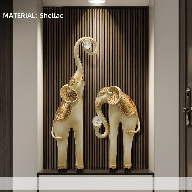 Grand Elephant Crystal Sculpture