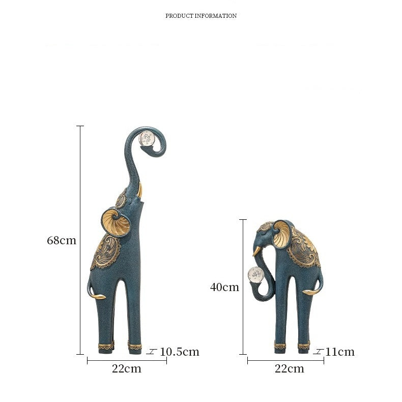 Grand Elephant Crystal Sculpture