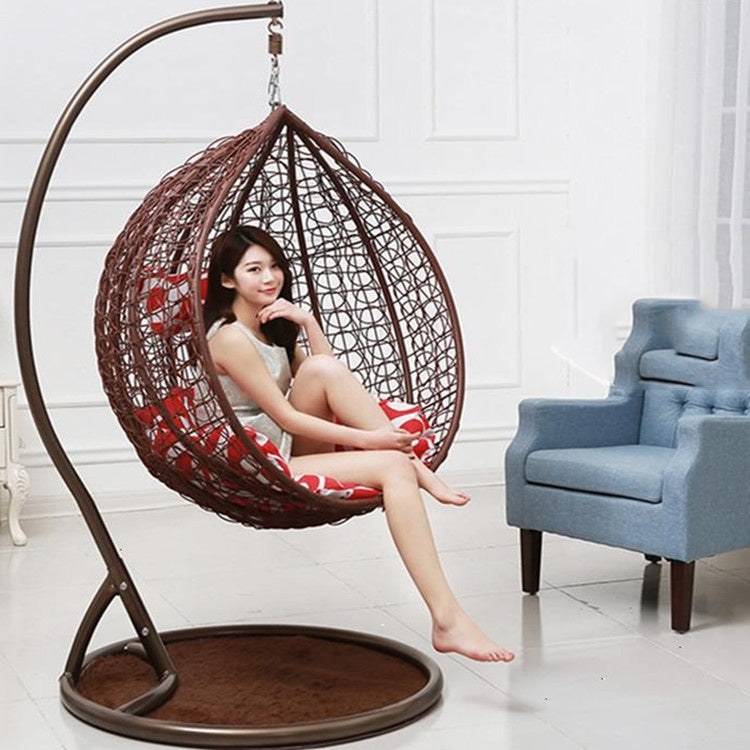 Luxury Woven Swing Chair with Stand