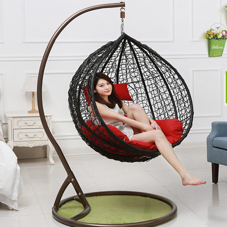 Luxury Woven Swing Chair with Stand