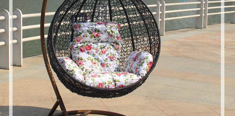 Luxury Woven Swing Chair with Stand