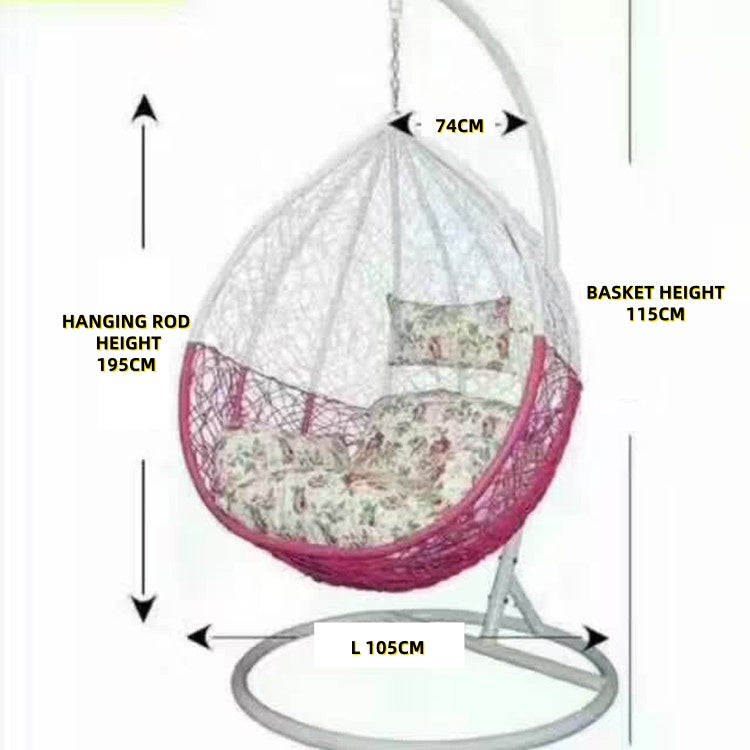 Luxury Woven Swing Chair with Stand