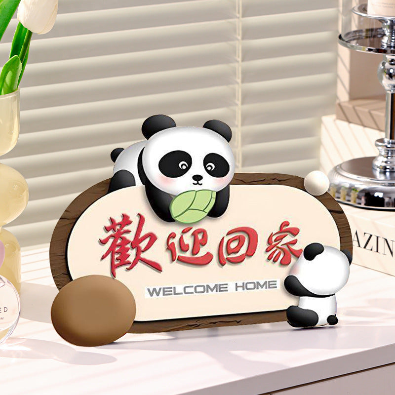 Animal Welcome Home Decorative Figurine