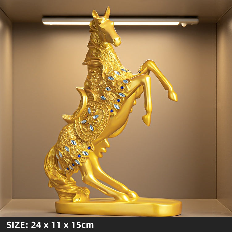 Majestic Galloping Horse Sculpture
