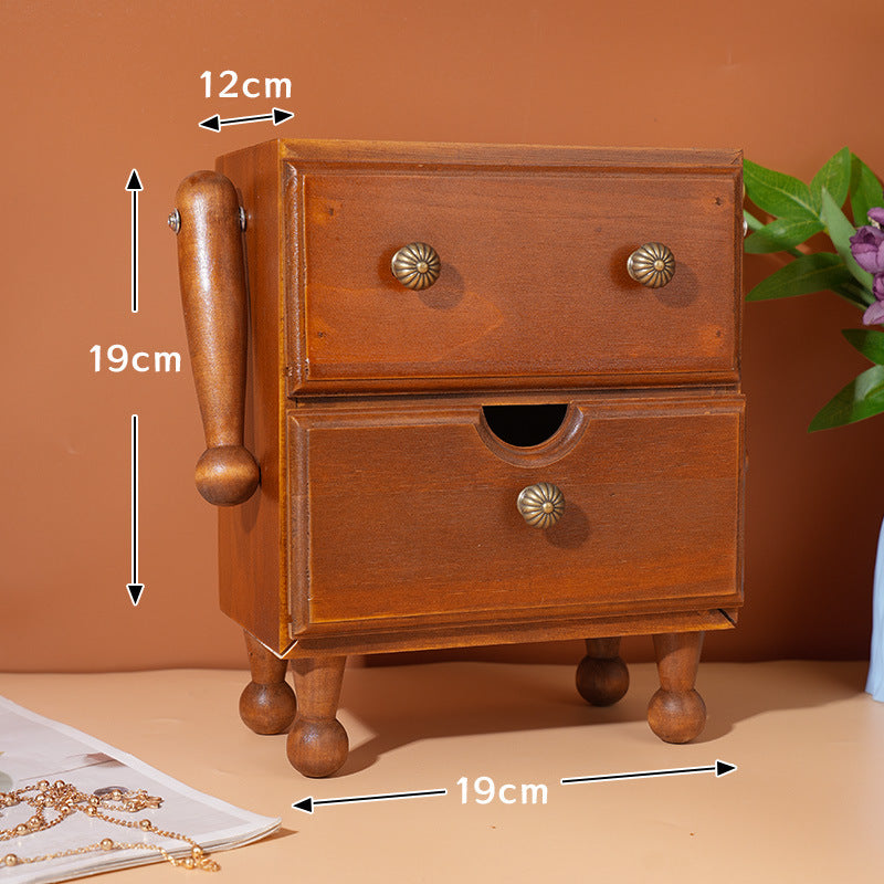 Elegant Wooden Robot Organizer