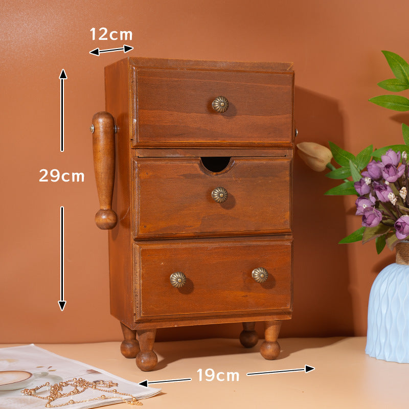 Elegant Wooden Robot Organizer
