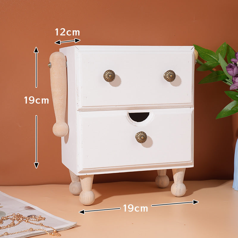 Elegant Wooden Robot Organizer
