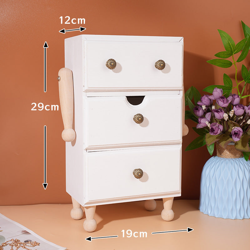 Elegant Wooden Robot Organizer