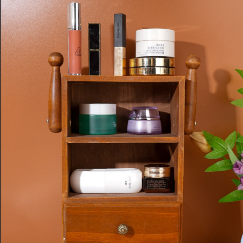 Elegant Wooden Robot Organizer