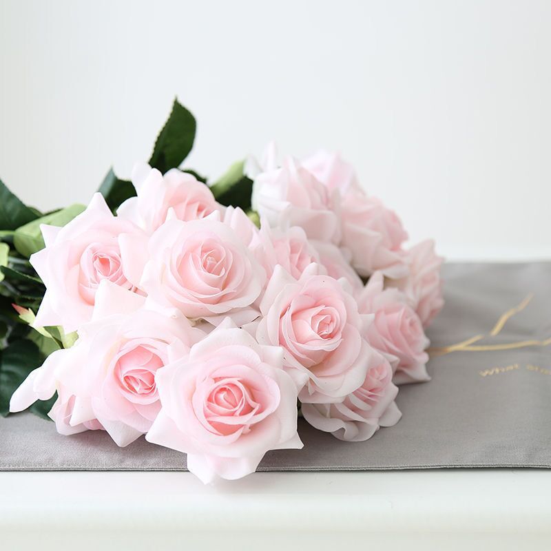Premium Real-Feel Faux Rose Bouquet 5pcs