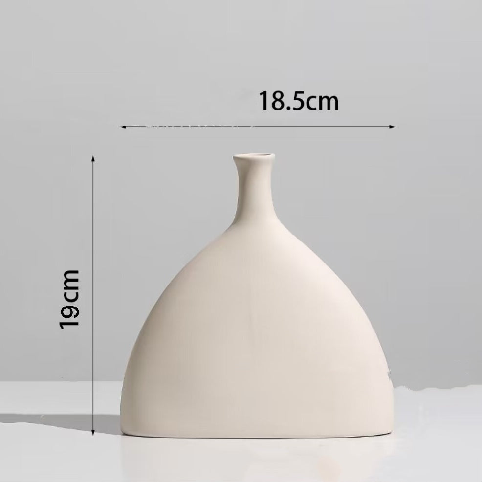 Nordic Melamine Fan-Shaped Vase Decor
