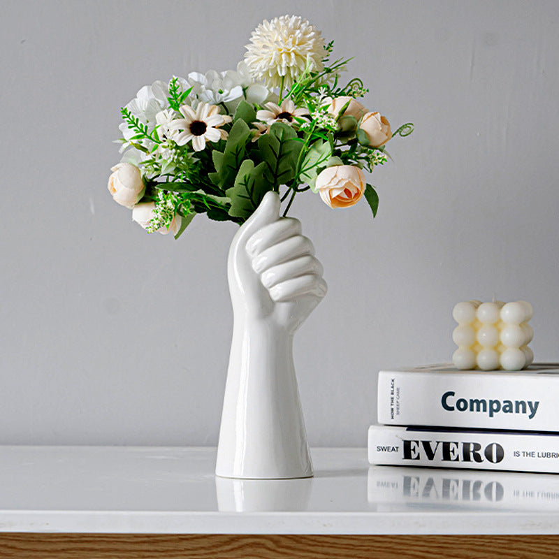 Nordic Ceramic Art Vase – Body Sculpture Design