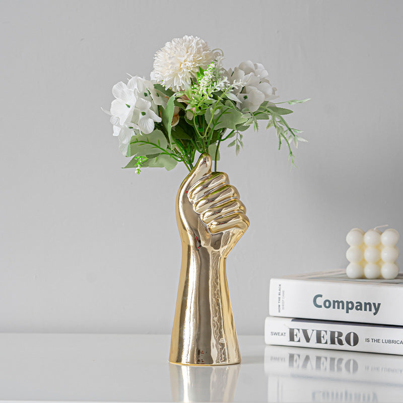 Nordic Ceramic Art Vase – Body Sculpture Design