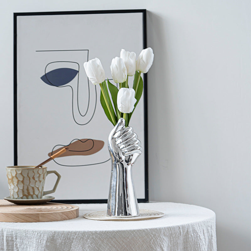 Nordic Ceramic Art Vase – Body Sculpture Design