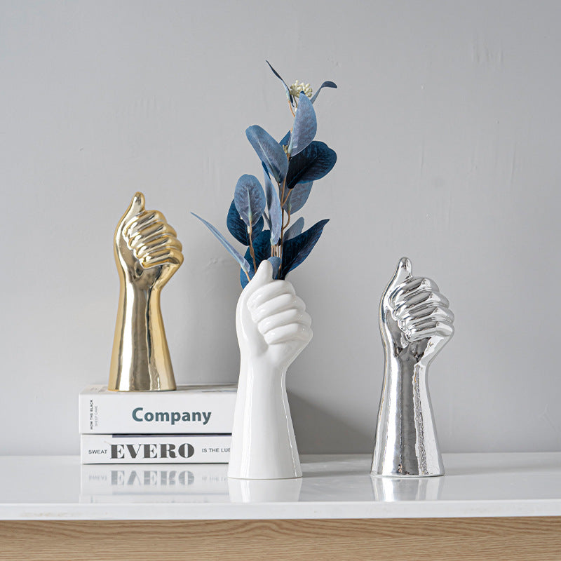 Nordic Ceramic Art Vase – Body Sculpture Design