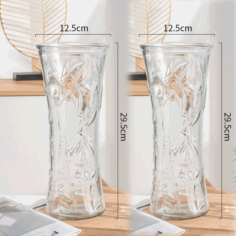 Opulent Glass Vase Set 1 Pair