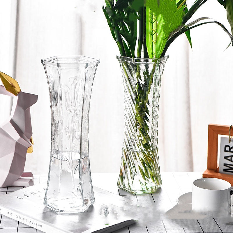 Opulent Glass Vase Set 1 Pair