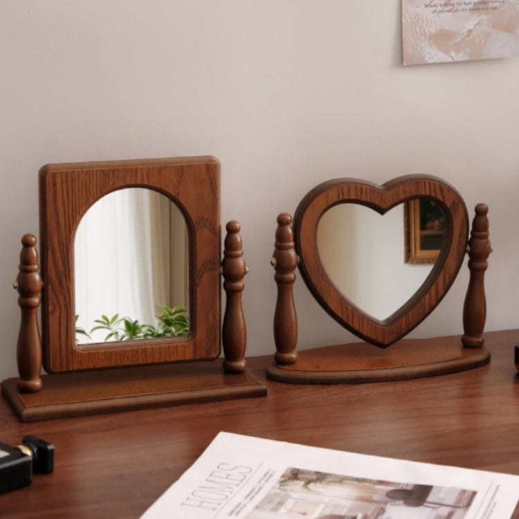 French Elegance Wooden Vanity Mirror  Description: