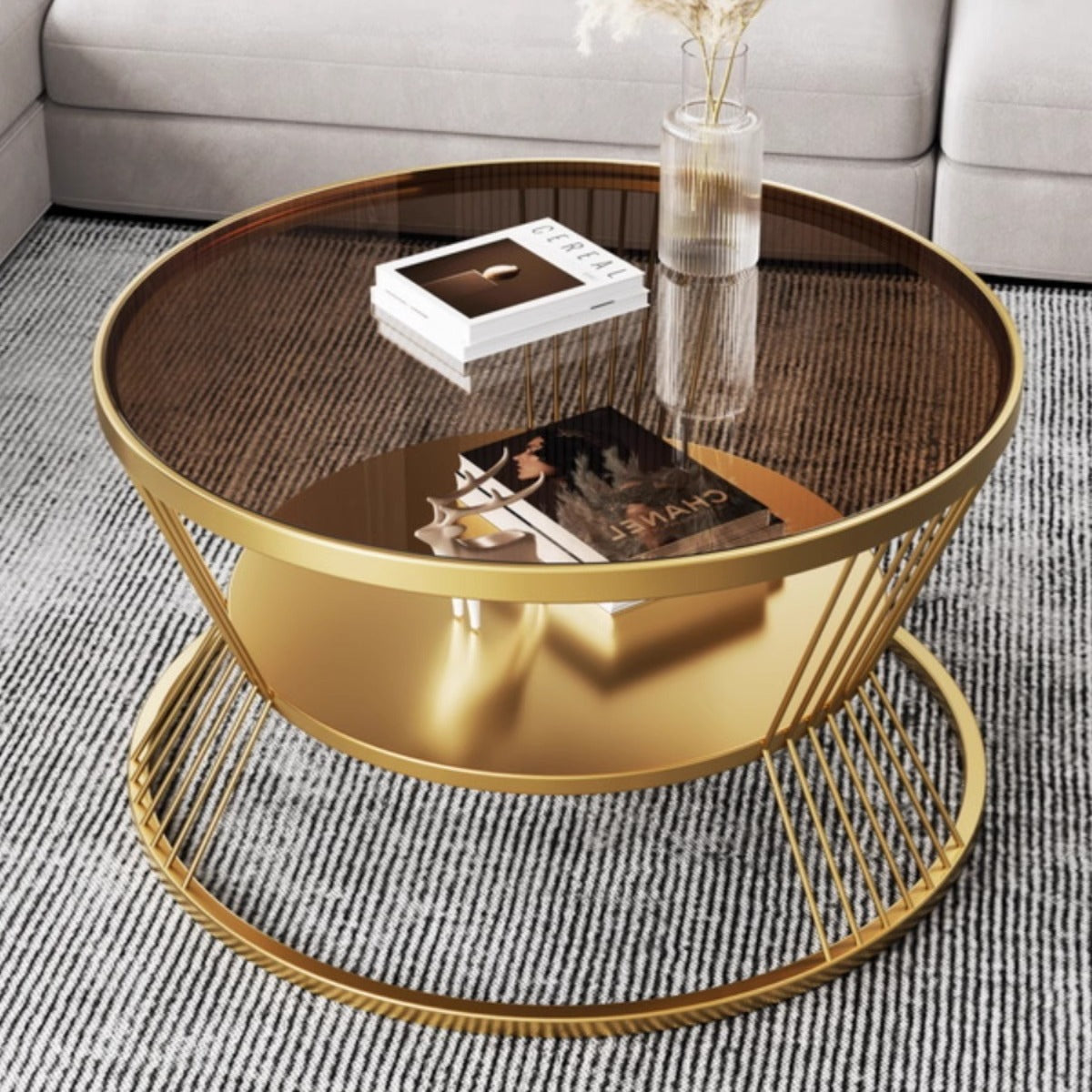 Nordic Luxe Glass Table