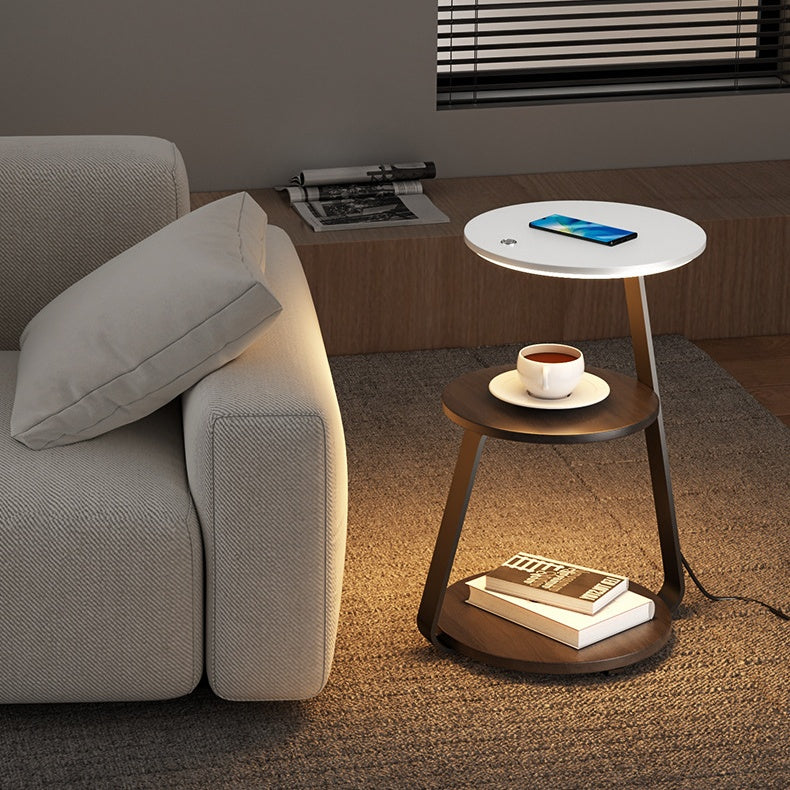 Walnut Marble Charging Lamp