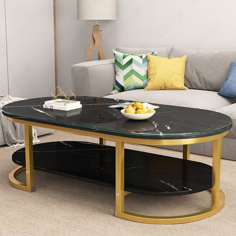 Opulent Marble Glass Table