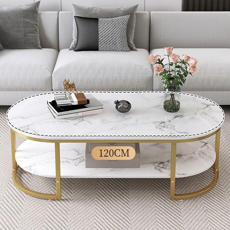 Opulent Marble Glass Table