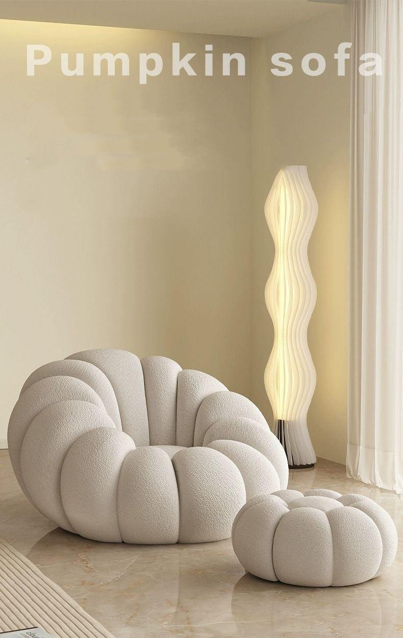 Cozy Pumpkin Lounge Chair
