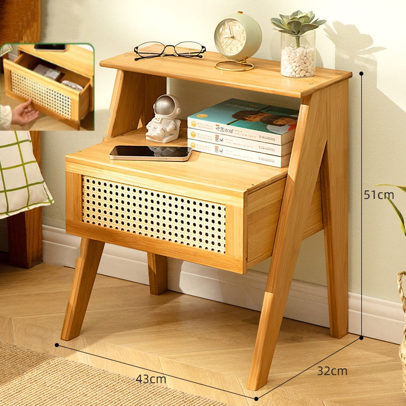 Modern Minimalist Luxury Nightstand with Storage